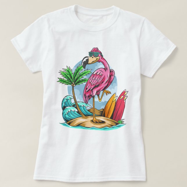 Flamingo T-Shirt (Design vorne)