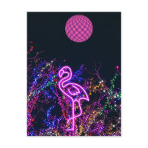 Flamingo tanzt im Party.