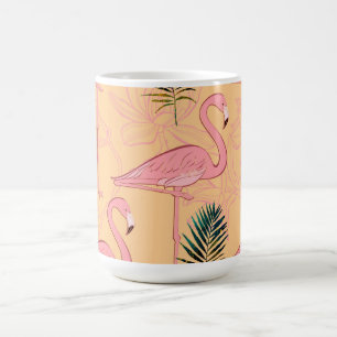 Flamingo-Tasse Golden Gelb & Rosa Kaffeetasse