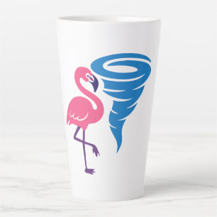 Flamingo Tornado Bold Moderne Graphic Art Milchtasse