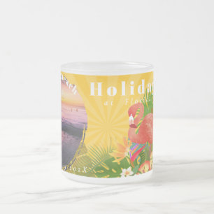 Flamingo Travel Erinnerungen Foto Mustard Tasse