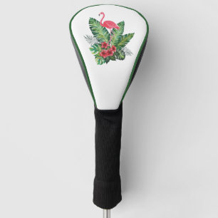 Flamingo-Treiber für tropische Blätter Golf Headcover