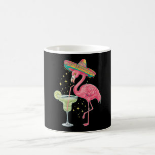 Flamingo trinkt Margarita Lustiger mexikanischer P Kaffeetasse