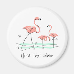 Flamingo Trio 2 Textrahmen Magnet