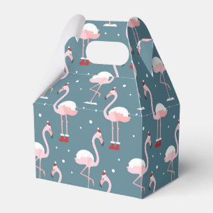 Flamingo Tropical Christmas Geschenkschachtel
