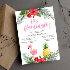 Flamingo Tropical Es ist eine Girl Baby Dusche Einladung