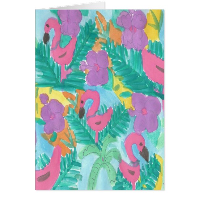 Flamingo Tropical Jungle Print (Vorne)