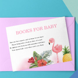 Flamingo Tropical Pink Books for baby Begleitkarte