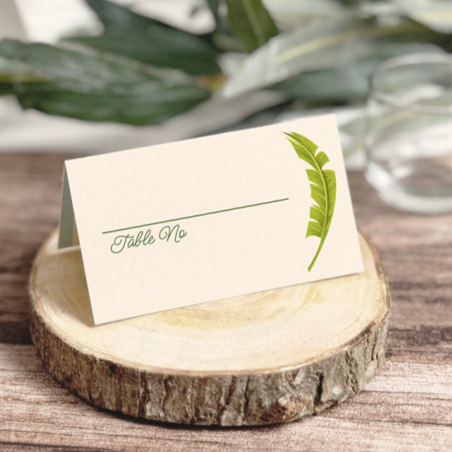 Flamingo Tropics Coastal Seaside Wedding Platzkarte (Von Creator hochgeladen)