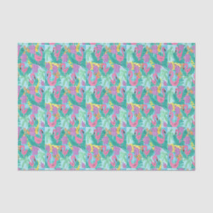 Flamingo Tropischer Dschungel Seidenpapier