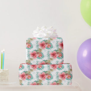 Flamingo Tropisches Rosa Vögel Mädchen Geburtstag Geschenkpapier