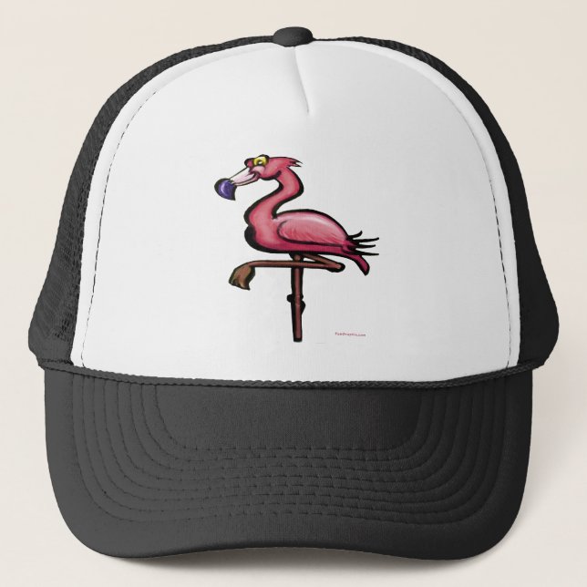 Flamingo Truckerkappe (Vorderseite)
