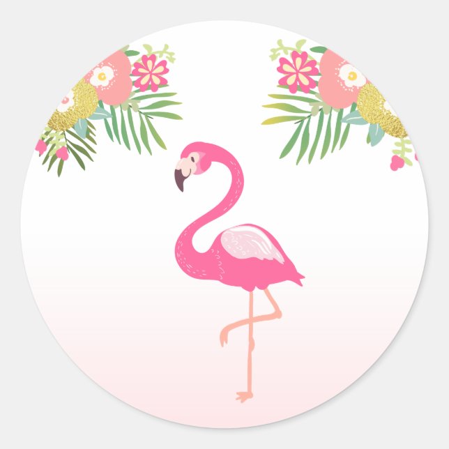 Flamingo Umschlag Aufkleber Aufkleber Tropical Lab (Vorderseite)