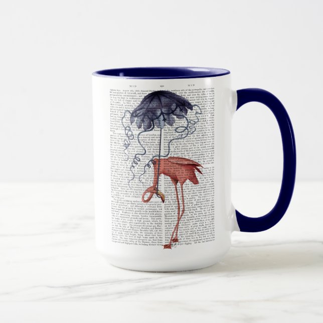 Flamingo und Parasol Tasse (Rechts)