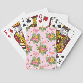Flamingo und Schmetterlinge 1 Spielkarten