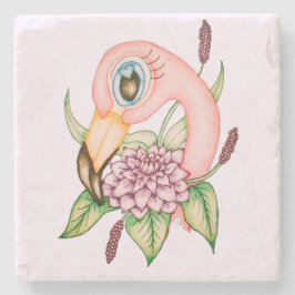 Flamingo-Untersetzer Steinuntersetzer