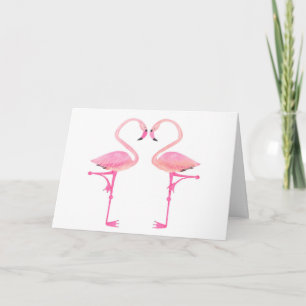 Flamingo Valentinskarte Karte