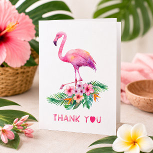 Flamingo Vielen Dank Ihre Karte Pink Tropical Baby