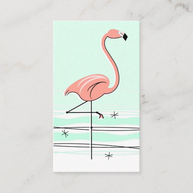Flamingo Visitenkarte (Vorderseite)