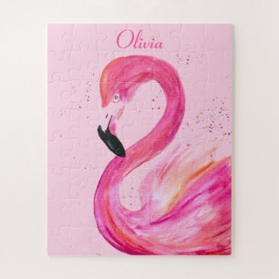 Flamingo Vogel Rosa Natur Tropischer Strand Sommer