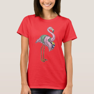 Flamingo Volleyballspieler Volleyball T-Shirt