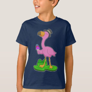 Flamingo-Waffel-Eiscreme T-Shirt