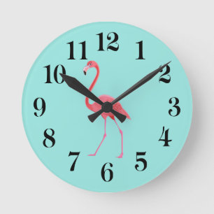 Flamingo Wanduhr