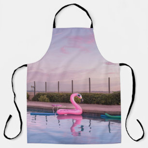 Flamingo Wasserflur im Schwimmbad Schürze