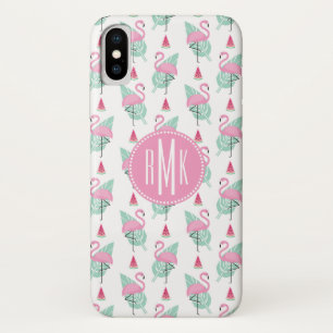 Flamingo & Watermelon Pastel Pattern Case-Mate iPhone Hülle