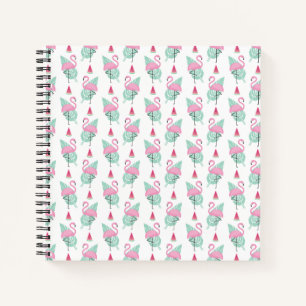 Flamingo & Watermelon Pastel Pattern Notizbuch