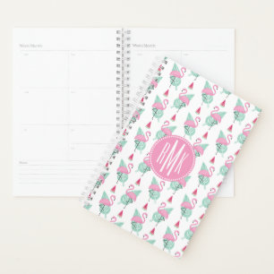 Flamingo & Watermelon Pastel Pattern Planer
