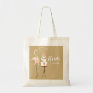 Flamingo Wedding Bride Date Budget Tasche
