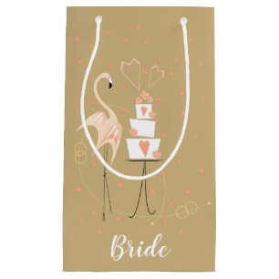 Flamingo Wedding Bride Kleine Geschenktüte