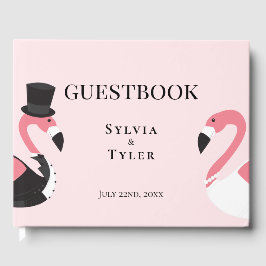 Flamingo Wedding Gästebuch