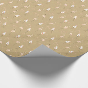 Flamingo Wedding Papier Geschenkpapier