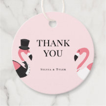 Flamingo Wedding Thank You