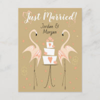 Flamingo Wedding Verheiratet Names Pfirsichportrai