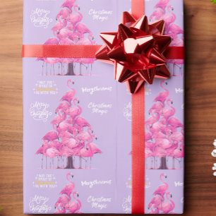 Flamingo Weihnachten  Geschenkpapier