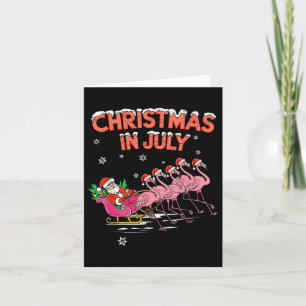 Flamingo Weihnachten im Juli Xmas Sommer Weihnacht Karte