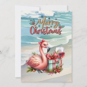 FLAMINGO Weihnachtsgeschenk Feiertagskarte