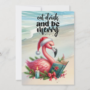 FLAMINGO Weihnachtsgeschenk Feiertagskarte