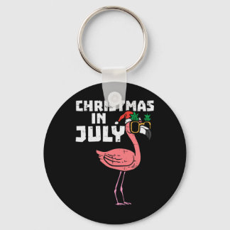 Flamingo Weihnachtsmann Sonnenbrille Weihnachten i Schlüsselanhänger