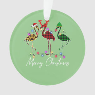 Flamingo Weihnachtsmannmütze Reindeer Buffalo Kari Ornament