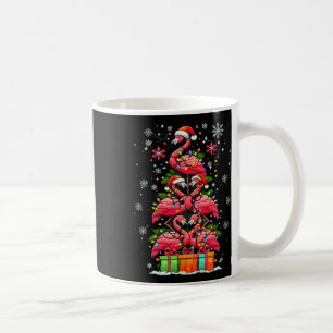 Flamingo Weihnachtsmannmütze Xmas Lights Weihnacht Kaffeetasse
