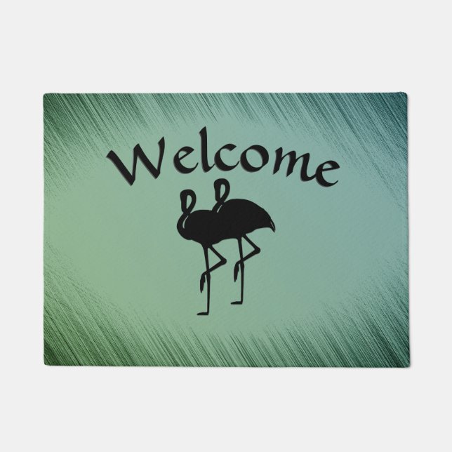 Flamingo Welcome Mat Fußmatte (Vorderseite)