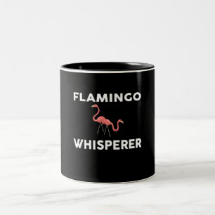 Flamingo Whisperer Novelty Flamingos Zweifarbige Tasse
