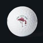 Flamingo Wine Drinker Neu Geschenke Custom Golfball<br><div class="desc">Niedlicher personalisierter Flamingo-Gag-Golfball. Fügen Sie Ihren Namen oder Ihre Nachricht hinzu,  indem Sie oben auf die Schaltfläche "Personalisieren" klicken</div>