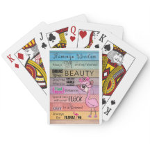 FLAMINGO WISDOM Klassische Spielkarten