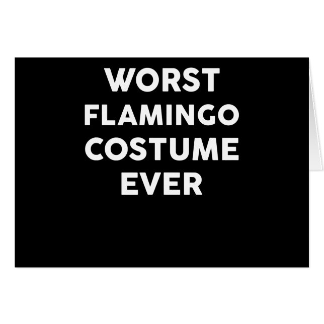 Flamingo | Worst Flamingo Costume Ever (Vorderseite (Horizontal))