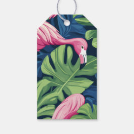 Flamingo wünscht Geschenkkarte Geschenkanhänger